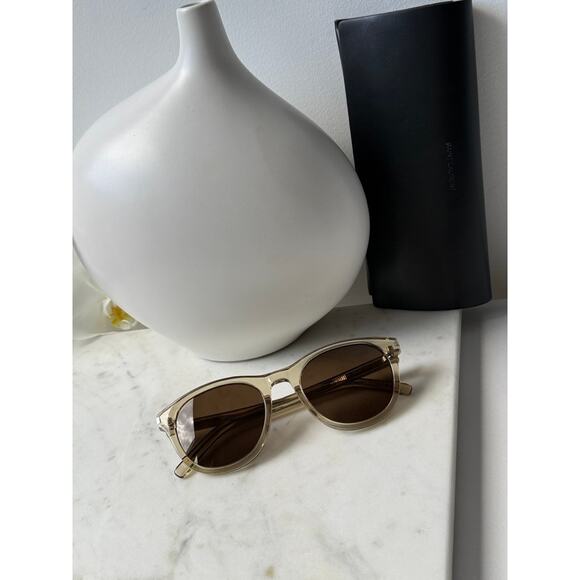 NEW Saint Laurent SL401 Round Unisex Sunglasses in Yellow
